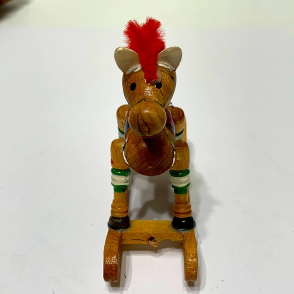 Wood rocking horse ornament RUSS no box - Picture 11 of 12